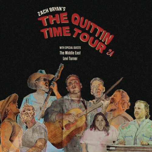 Project art for Zach Bryan's Quittin Time Tour